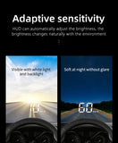 Compact OBD2 Car Head-Up Display (HUD) - Digital Speedometer with 5 Alarm Functions & Adaptive Brightness(black)