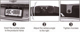 3-in-1 Car Reversing Camera & Parking Sensor System with Monitor - License Plate Frame Mount, Waterproof & Night Vision(black)