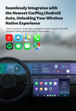 Mini 2-in-1 Wireless CarPlay & Android Auto Adapter - 5GHz WiFi 6, Bluetooth 5.4, Plug & Play Dongle(black)
