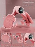 Pink Smart Kegel & Thigh Master with Counter - Adjustable Pelvic Floor Strengthening Device for Women, Inner Thigh & Glute Toner