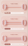 Pink Adjustable Resistance Chest Expander with 6 Levels - Cute Cat Ear Puller for Full Body Workout