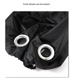 Size XL Black All-Weather 210D Bicycle Cover - Waterproof & UV-Proof Outdoor Bike Protector with Lock Hole & Storage Bag