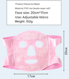 Blue Reusable Cooling Gel Bead Face Mask and Eye Mask Set - Soothing Therapy for Puffy Eyes, Headaches and Facial Relaxation