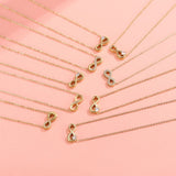 Style 4 Gold Infinity Necklace for Women - Dainty Titanium Steel Pendant with Sparkling Cubic Zirconia