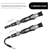 Purple and Black Professional 115-in-1 Precision Screwdriver Set - Magnetic Repair Tool Kit for PC, Laptop, Phone & Electronics