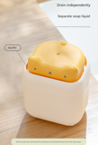 2 Pcs Green Cute Cat Press-to-Dispense Soap Pump & Sponge Caddy for Kitchen Sink