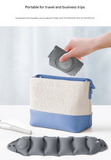Pink Press-Pump Inflatable Travel Pillow - Ultra-Lightweight Ergonomic 360° Neck Support