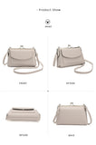 Black Women's Vintage Kiss Lock Crossbody Bag - PU Leather Clutch Purse with Detachable Strap