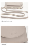Pink Women's Vintage Kiss Lock Crossbody Bag - PU Leather Clutch Purse with Detachable Strap