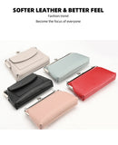 Blue Women's Vintage Kiss Lock Crossbody Bag - PU Leather Clutch Purse with Detachable Strap