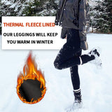 Size M Grey Women's Mid Waist Plush Leggings with Pockets - Autumn and Winter Leggings with Pockets