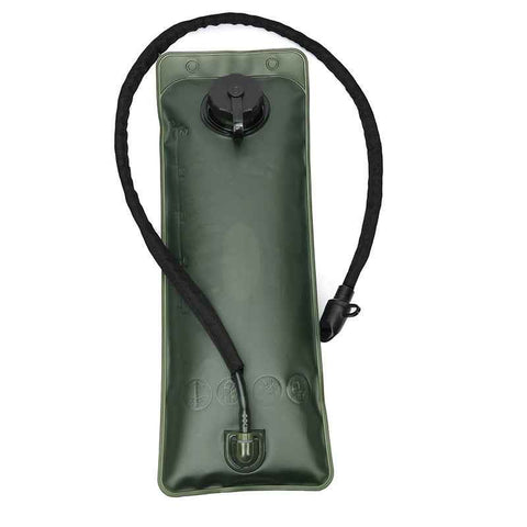 Outdoor Black 2.5L Hydration Bladder for Running & Cycling - Eco-Friendly PEVA Material Water Reservoir Pack Insert with Bite Valve & 93CM Water Pipe
