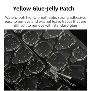 10-Set Press-On Nail Prep Tool Kits - 10 x Disposable Manicure Sticks & 10 x Mini Files, 10 Ultra-Thin Adhesive Sheets