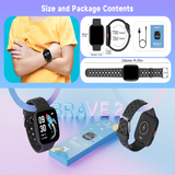 Purple Kids Smart Watch Fitness Tracker with Pedometer Heart Rate Monitor and 14 Sport Modes IP68 Waterproof Watch for Boys and Girls