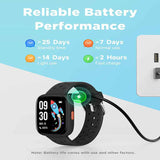 Black Kids Smart Watch Fitness Tracker with Pedometer Heart Rate Monitor and 14 Sport Modes IP68 Waterproof Watch for Boys and Girls