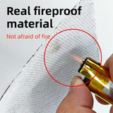 3-Layer Fireproof & Waterproof File Organizer Box(38x28x13CM) with Security Lock - EVA Muti-Functional Safety Briefcase for Certificates, Passports & Valuables