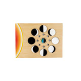 Darrahopens Baby & Kids > Baby & Kid's Toys > Kid's Jigsaw Puzzles Lunar phase change 0.45 Educational Wooden Cognitive Matching Puzzle Toy for Kids Early Learning and Fine Motor Skill Development, Durable Preschool Accessory