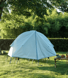 Darrahopens Outdoor Recreation > Camping > Tents Single Person Off-Ground Camping Tent Portable Folding Bed Cover with Mosquito Net UV-Resistant Fishing Tent Black