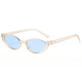Darrahopens Fashion > Women's Fashion > Women's Accessories Light tea-coloured Frame With Blue Flakes 2PCS Fashionable Cat-Eye Sunglasses for Women - Retro INS Style UV Protection Shades