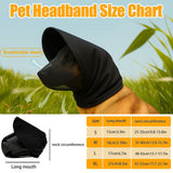 Size S Black Mesh Net Hood for Dogs – Protective Face Cover Against Insects, Debris, and Oral Ingestion