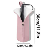 Black Heat-Resistant Styling Tool Organizer – Compact, Hanging Storage Pouch for Hair Tools