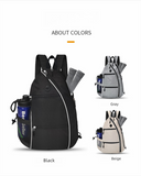 Beige Pickleball Multi-Sport Backpack – Oxford Fabric, Dual-Carry, Smart-Organized