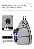 Blue Pickleball Multi-Sport Backpack – Oxford Fabric, Dual-Carry, Smart-Organized