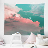 Moonlight by the Sea Design Wall Tapestry 200x150cm - Soft Plush Fabric Hanging for Bedroom, Living Room, Dorm Decor - Includes Mounting Kit for Easy Installation