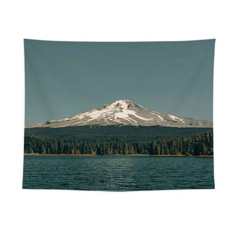 Snow-capped mountain design Wall Tapestry 200x150cm - Soft Plush Fabric Hanging for Bedroom, Living Room, Dorm Decor - Includes Mounting Kit for Easy Installation
