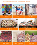 A pattern of sunset clouds outside the window Wall Tapestry 200x150cm - Soft Plush Fabric Hanging for Bedroom, Living Room, Dorm Decor - Includes Mounting Kit for Easy Installation