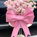 Pink EVA Bow Decoration DIY Kit - 75cm x 100cm DIY Party & Event Backdrop Bow for Valentine's Day, Christmas, Birthday, Wedding, Shop Display