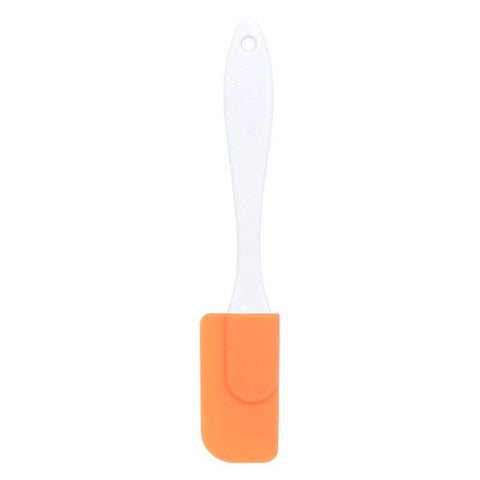 7 Pcs Orange Detachable Silicone Spatula - Food Grade Heat Resistant Baking Scraper for Cream, Jam & Batter - Easy Clean Kitchen Tool for Home Bakers & Cooking Enthusiasts