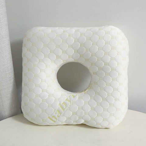 Light Gold Ear Piercing Pillow - Soft Side Sleeper Cushion with Hollow Center for Pressure Relief, Post-Piercing Care & Comfortable Napping