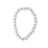 3 Pairs Magnetic Pearl Curtain Tiebacks（25cm） - No-Drill ABS Bead Holdback with Rhinestone Clasp