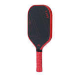 Red and Black T700 Carbon Fiber Pickleball Paddle Set - 16mm Textured Matte Finish with Oxford Carry Bag & PE Balls