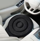 Black 360° Swivel Car Seat Cushion – Portable Rotating Transfer Aid for Elderly, Pregnant Women & Mobility Support