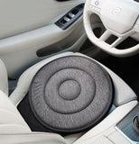 Grey 360° Swivel Car Seat Cushion – Portable Rotating Transfer Aid for Elderly, Pregnant Women & Mobility Support