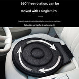 Grey 360° Swivel Car Seat Cushion – Portable Rotating Transfer Aid for Elderly, Pregnant Women & Mobility Support