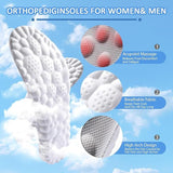 3 Pairs Grey 4D Cloud Insoles for Men and Women Insoles Super Soft Anti-Fatigue, Shock Absorption, Relieve Foot Pain  (AU 12–13)
