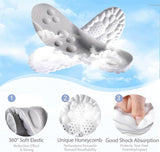 3 Pairs Black 4D Cloud Insoles for Men and Women Insoles Super Soft Anti-Fatigue, Shock Absorption, Relieve Foot Pain  (AU 16–17)