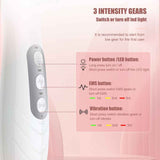 White Smart Scalp Massage Comb with EMS, LED Light Therapy & Vibration – Rechargeable Hair Growth Applicator In Australia - Darrahopens