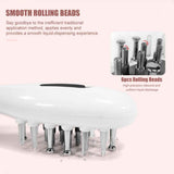 White Smart Scalp Massage Comb with EMS, LED Light Therapy & Vibration – Rechargeable Hair Growth Applicator In Australia - Darrahopens