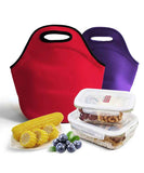 Red Reusable Neoprene Insulated Lunch Bag – Waterproof Thermal Tote for Work, School & Picnics (30x17x30cm) In Australia - Darrahopens