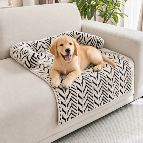 Black Plush Pet Bed Mat - 60 x 80 cm Polyester Fibre - Thickened Soft Cushion, Scratch Resistant Surface, Non Slip Base for Cats and Dogs In Australia - Darrahopens