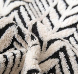 Black Plush Pet Bed Mat - 60 x 80 cm Polyester Fibre - Thickened Soft Cushion, Scratch Resistant Surface, Non Slip Base for Cats and Dogs