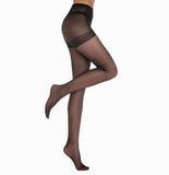 Size M 3 Pcs Black Women's 20 Denier Sheer Tights 3 Pack - Snag Resistant Nylon Elastane Pantyhose with Stretch Fit, Single Seam Design