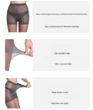 Size L 3 Pcs Black Women's 20 Denier Sheer Tights 3 Pack - Snag Resistant Nylon Elastane Pantyhose with Stretch Fit, Single Seam Design
