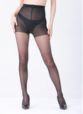 Size 2XL 3 Pcs Black Women's 20 Denier Sheer Tights 3 Pack - Snag Resistant Nylon Elastane Pantyhose with Stretch Fit, Single Seam Design
