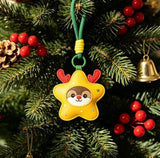 2-Piece Christmas stockings Shaped PU Leather Keychains – Cute Holiday Bag Ornaments and Car Decorations