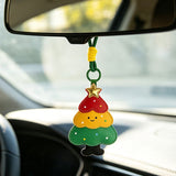 2-Piece Christmas stockings Shaped PU Leather Keychains – Cute Holiday Bag Ornaments and Car Decorations